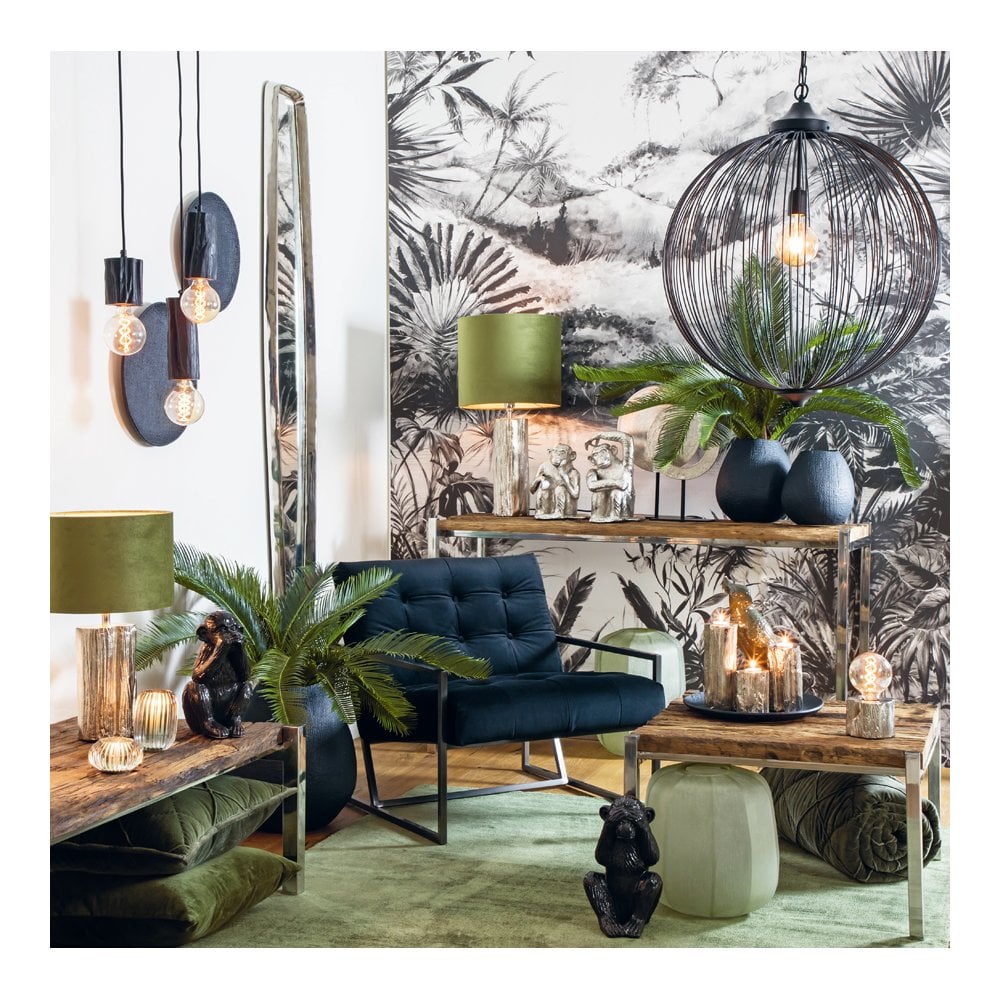 Matte Black Round Ceramic Plate by Luke - 34cm