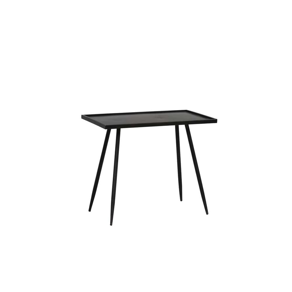 Industrial Chic Rectangular Metal Side Table 60x35x50.5cm in Gray