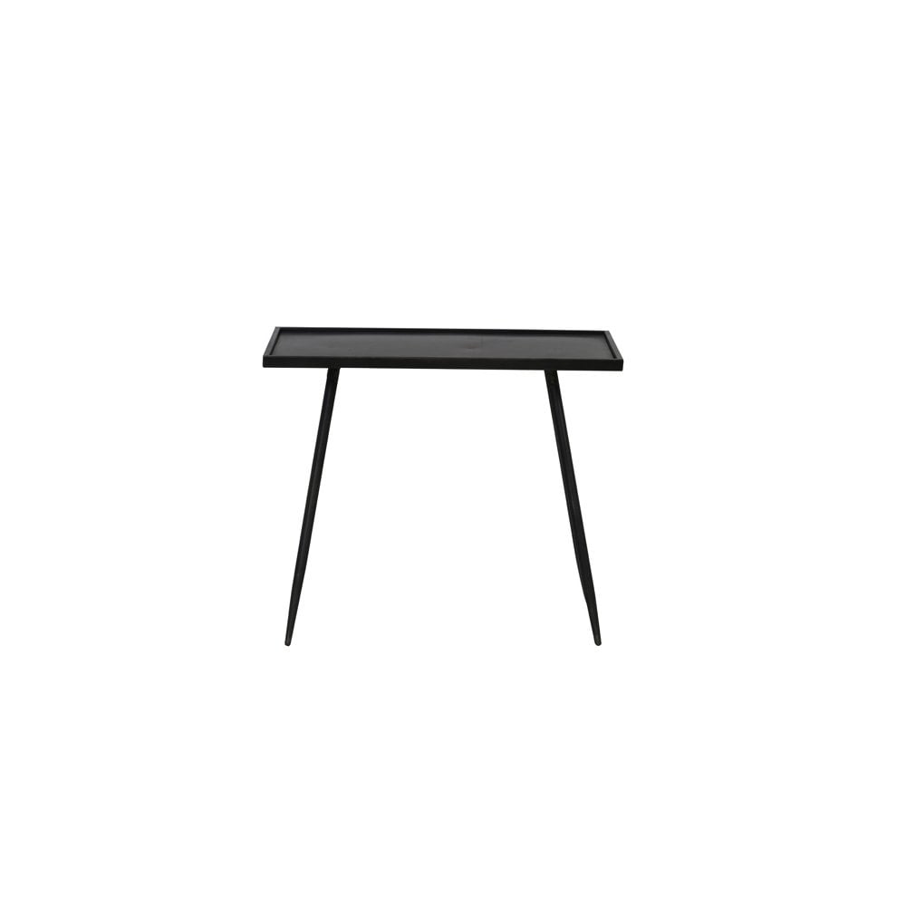 Industrial Chic Rectangular Metal Side Table 60x35x50.5cm in Gray