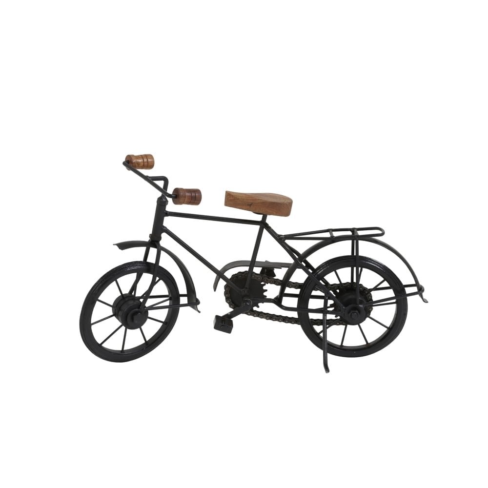 Vintage Black Iron Bicycle Ornament - 34x10.5x18cm Home Decor Piece