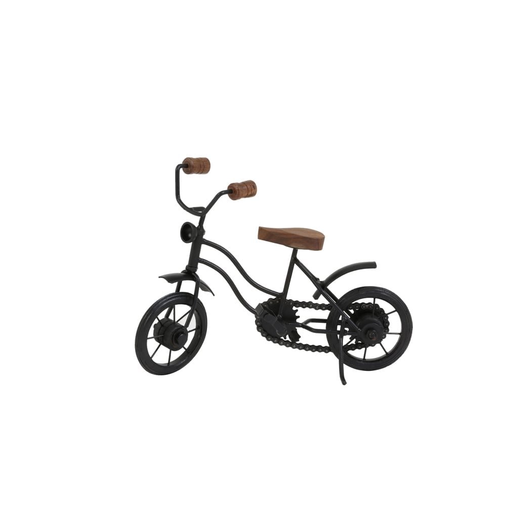 Title: Vintage Black Metal Bicycle Ornament - 27x7.5x19cm
