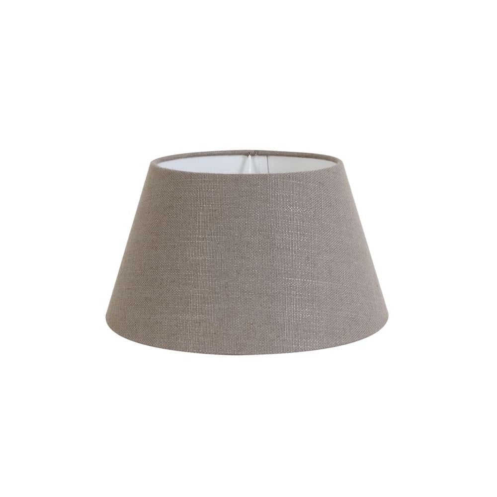 Liver Livigno: Rich Brown Round Textile Lamp Shade 20x15x13cm
