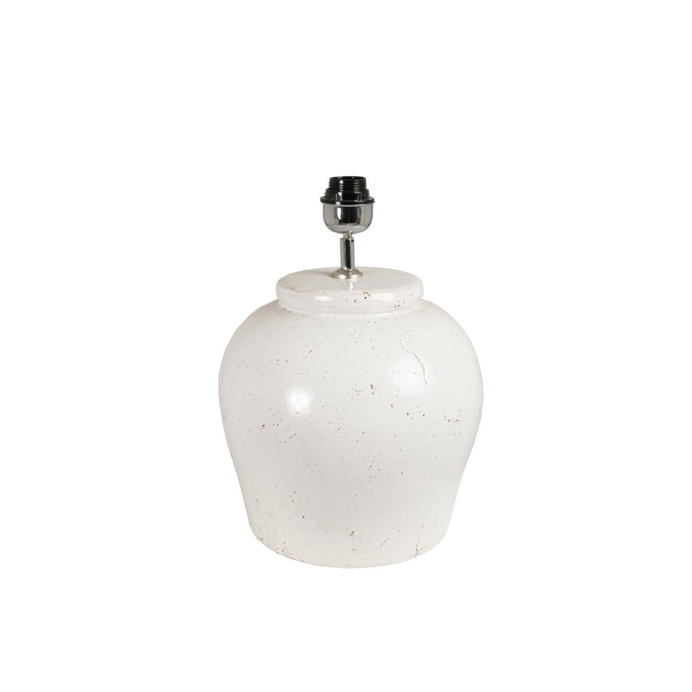 Antique White Ceramic Lamp Base Ø30x40 cm - Etna Collection