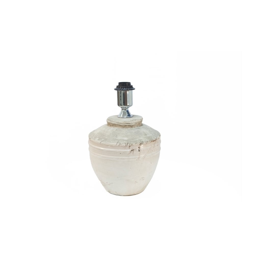 Elegant White Toba Ceramic Lamp Base Ø20x30cm