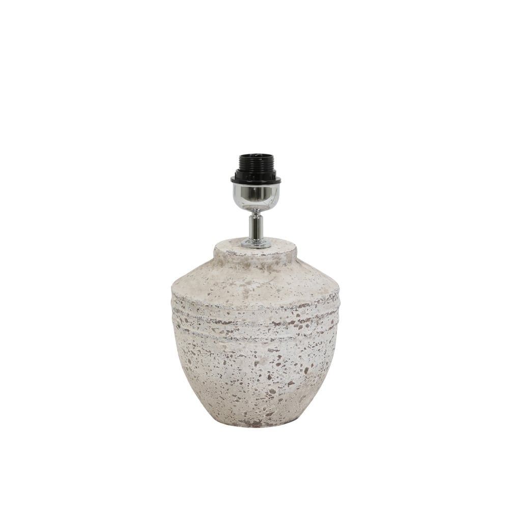 Elegant Gray Toba Ceramic Lamp Base Ø20x30 cm