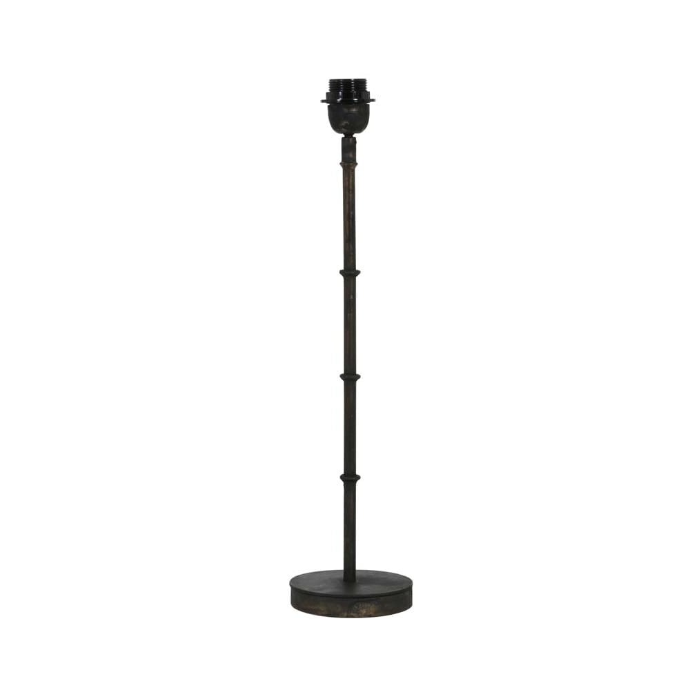 Elegant Black Metal Lamp Base Ø12.5x45cm - Phuket Collection
