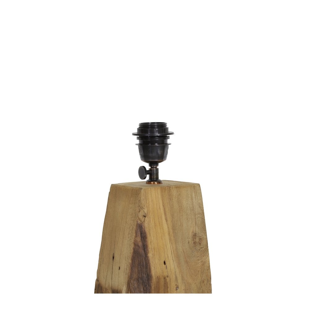 Modern Rustic Wood Floor Lamp Ø35x137-144 cm with Black Cord