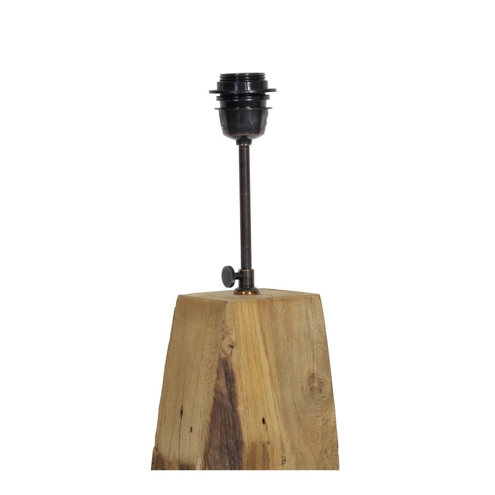 Modern Rustic Wood Floor Lamp Ø35x137-144 cm with Black Cord