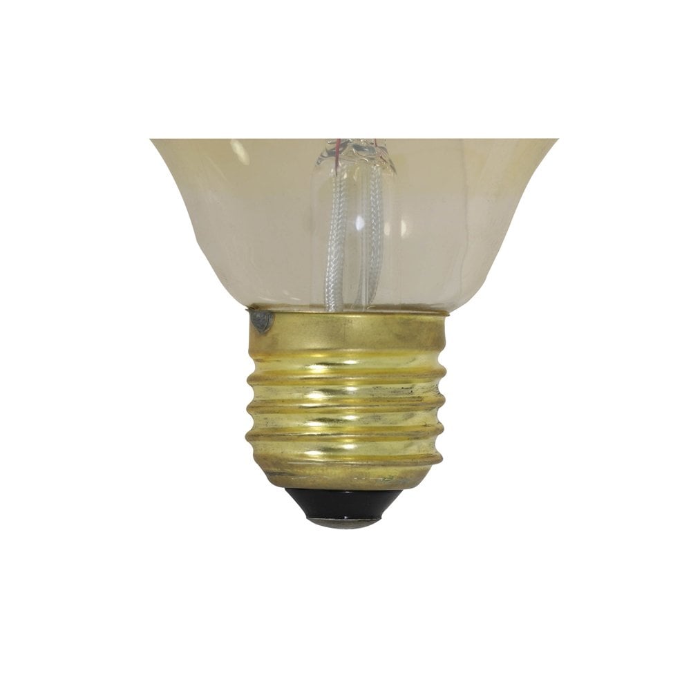 Vintage Amber Diamond LED Light Bulb 3W E27, 10x11cm