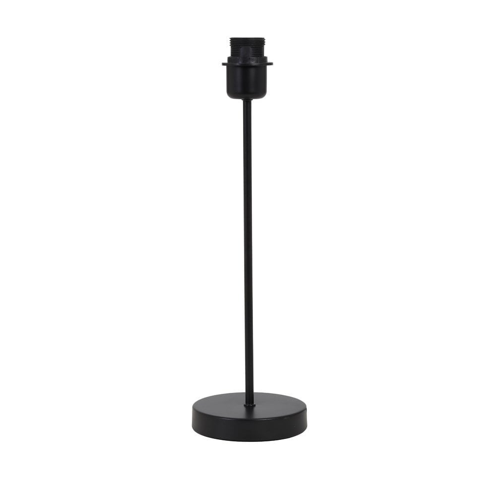Sleek Black Metal Lamp Stand Ø13x45 cm - Houston Collection