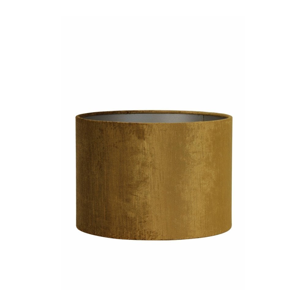 Elegant Gold Gemstone Cylinder Lamp Shade 25x25x18cm