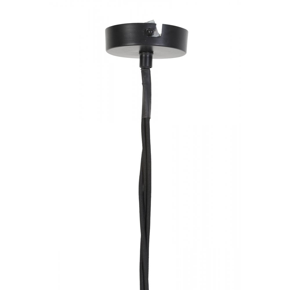 Kubinka Matte Black Square Triple Pendant Lamp 25x25x26 cm