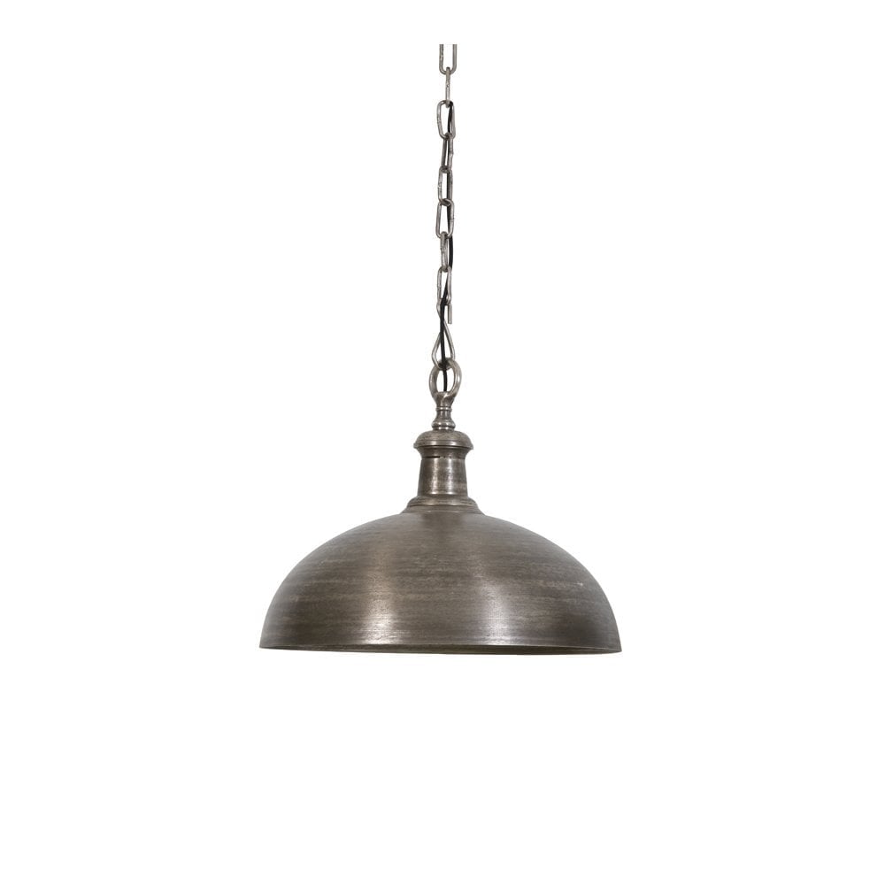 Elegant Round Nickel Hanging Lamp - 50cm Diameter