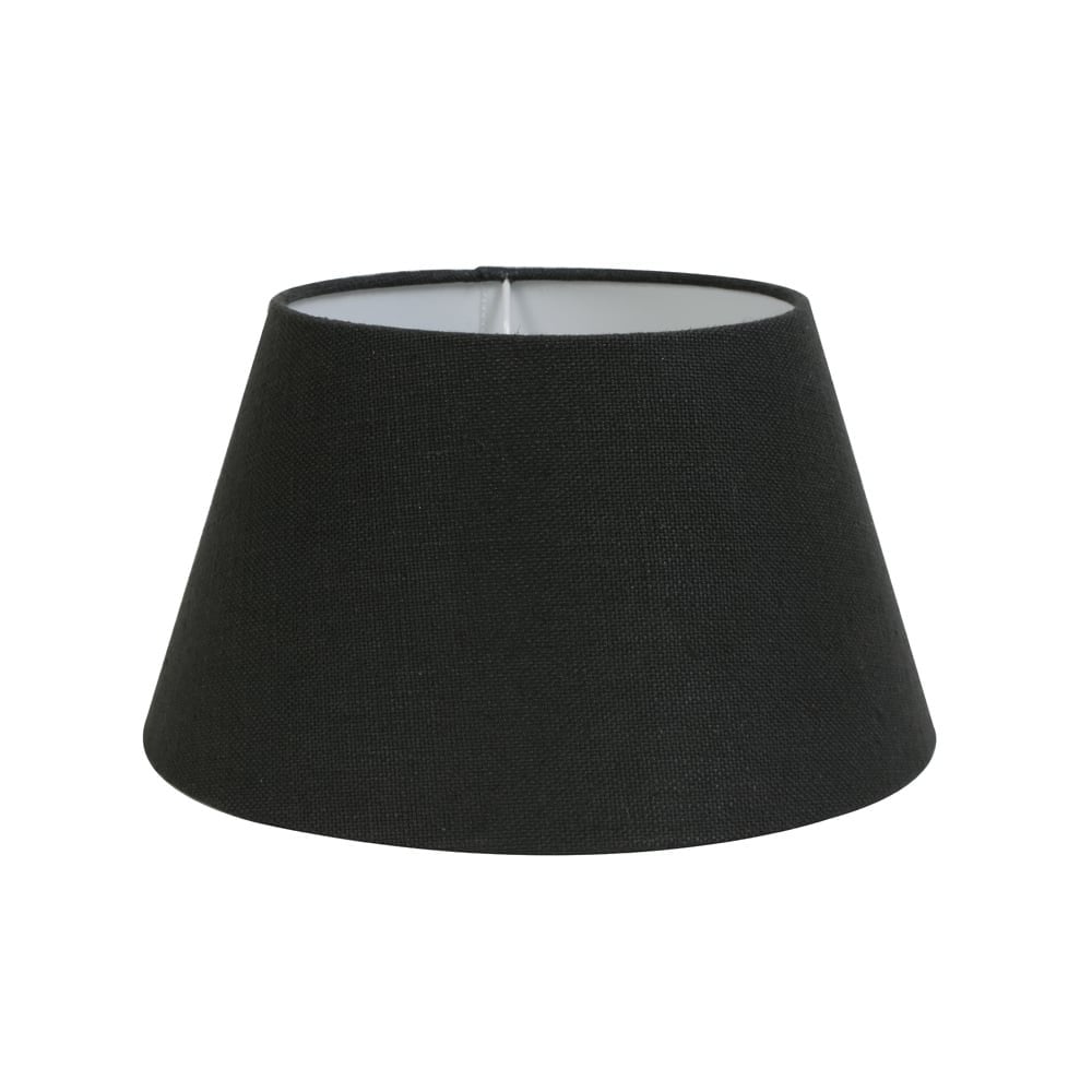 Anthracite Gray Round Textile Drum Lampshade 25x18x14cm