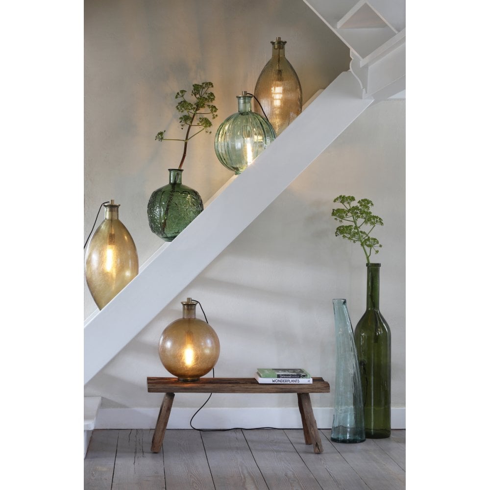 Amber Glass Vase 29x59cm - Sossano Collection