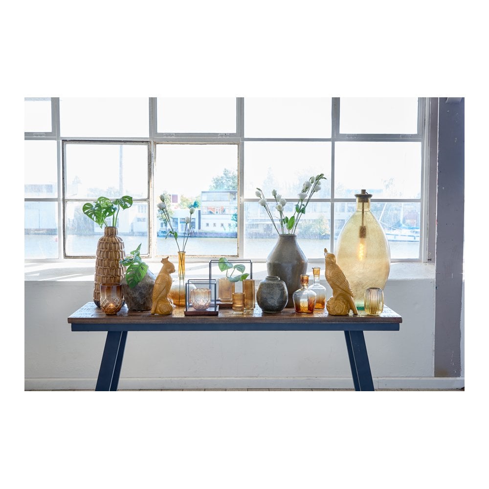 Amber Glass Vase 29x59cm - Sossano Collection