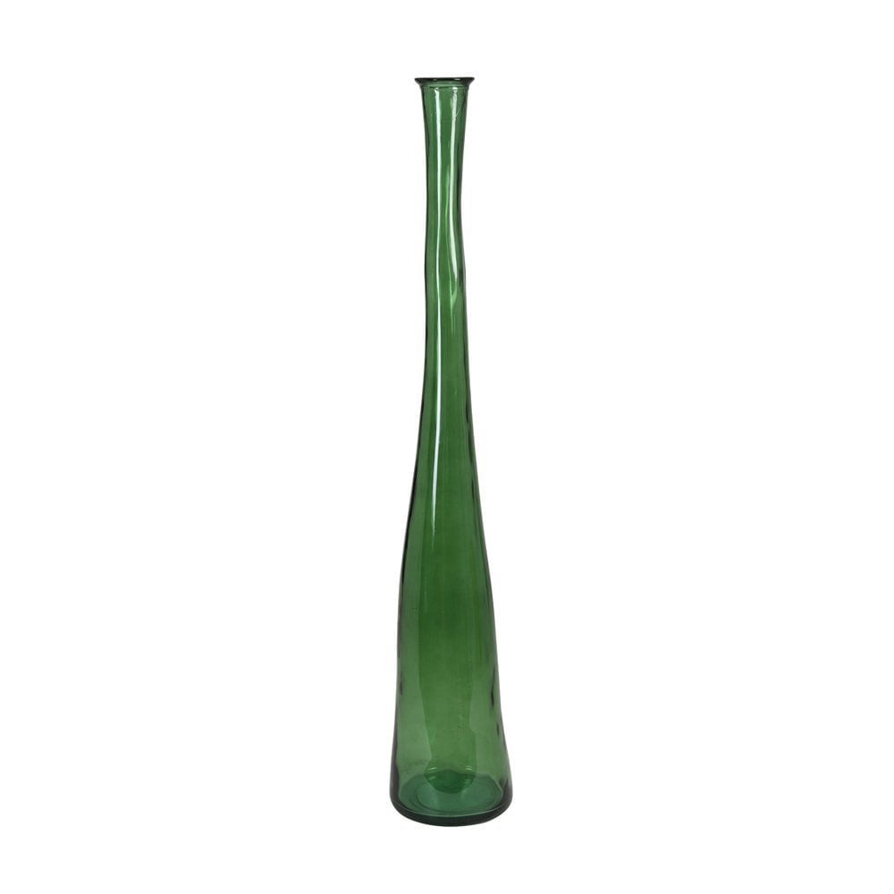 Elegant Tall Green Glass Bottle Vase 120cm