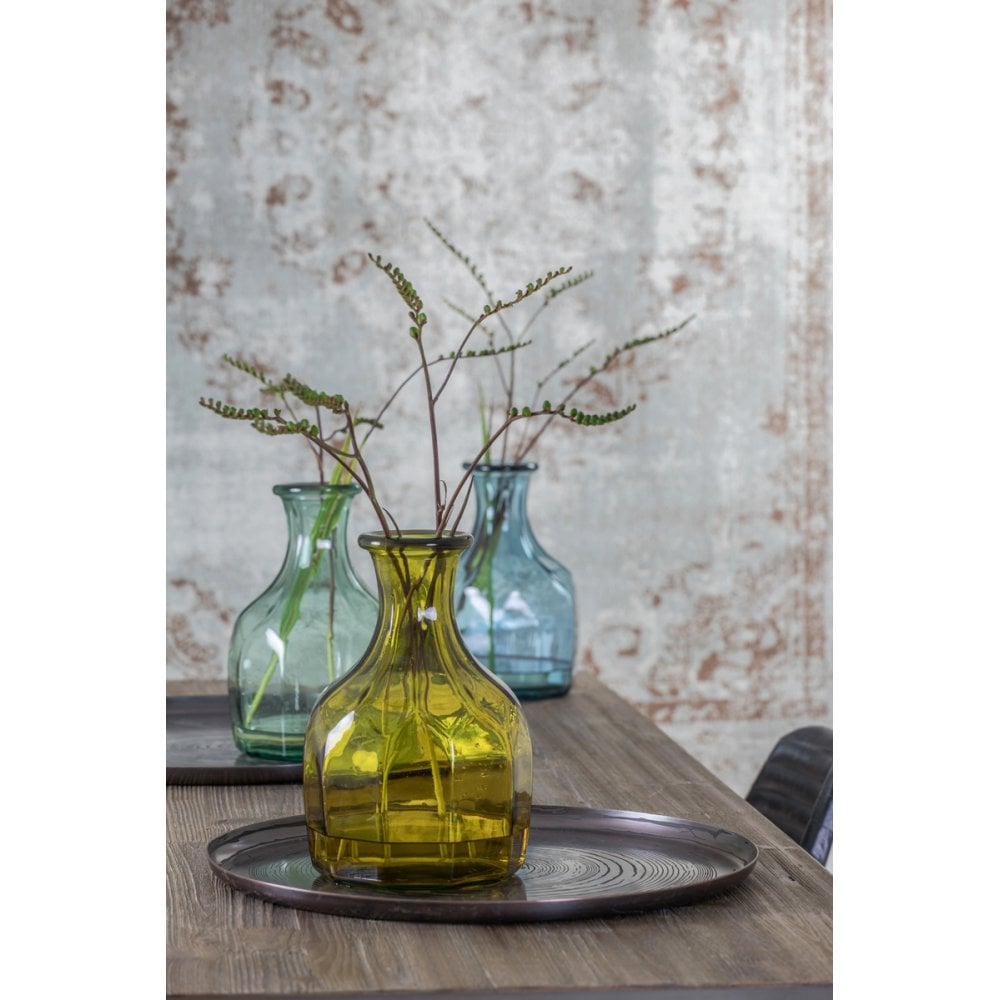 Trenago Green Glass Vase - 18cm x 30cm
