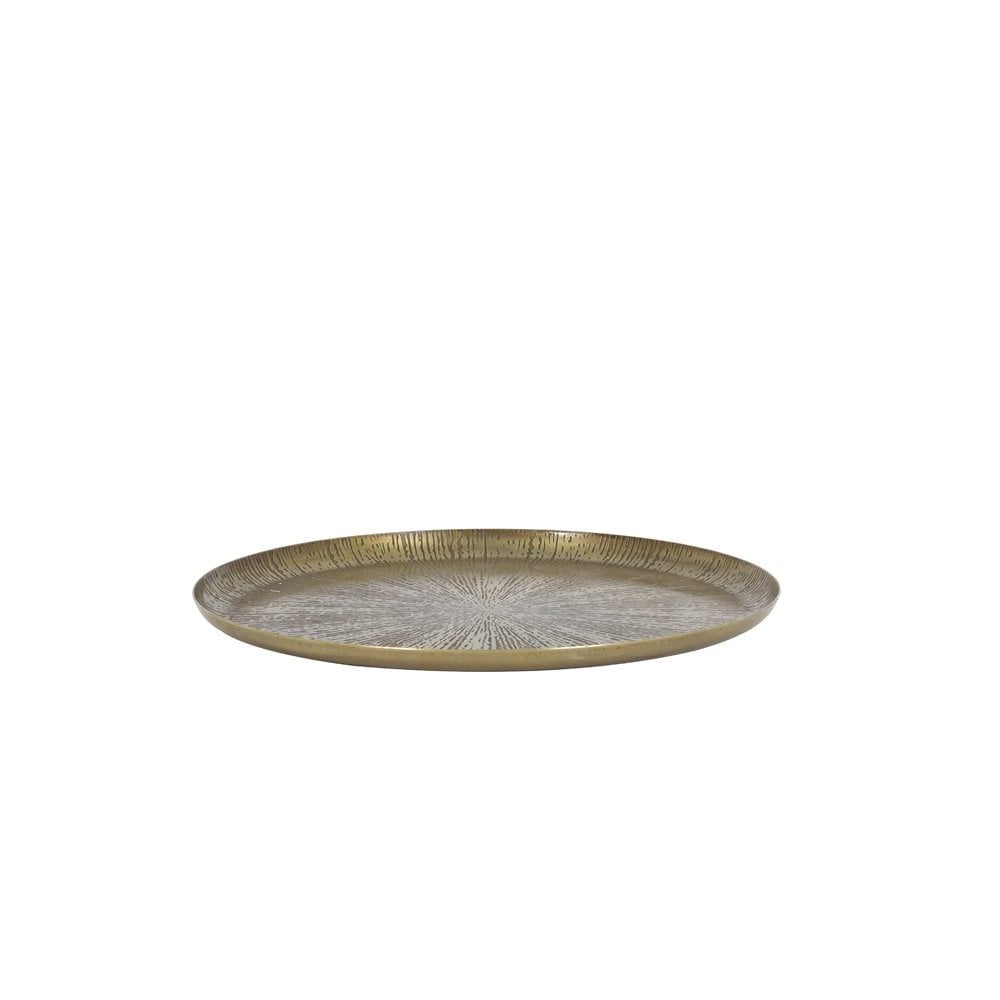 Mieco Star Vintage Bronze Decorative Dish - 39cm Round