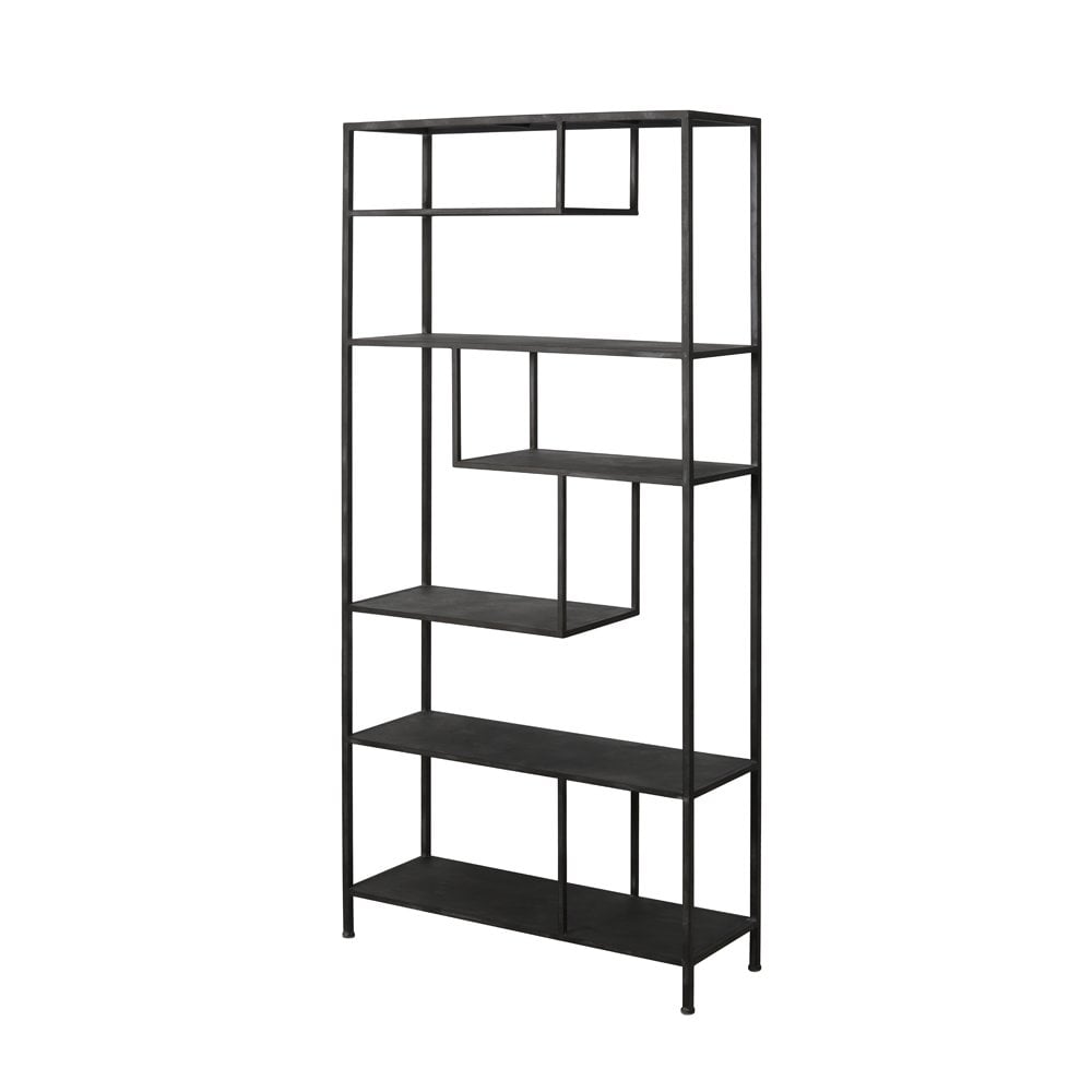 Antique Black Rustic Ylaya Cabinet 100x35x213cm