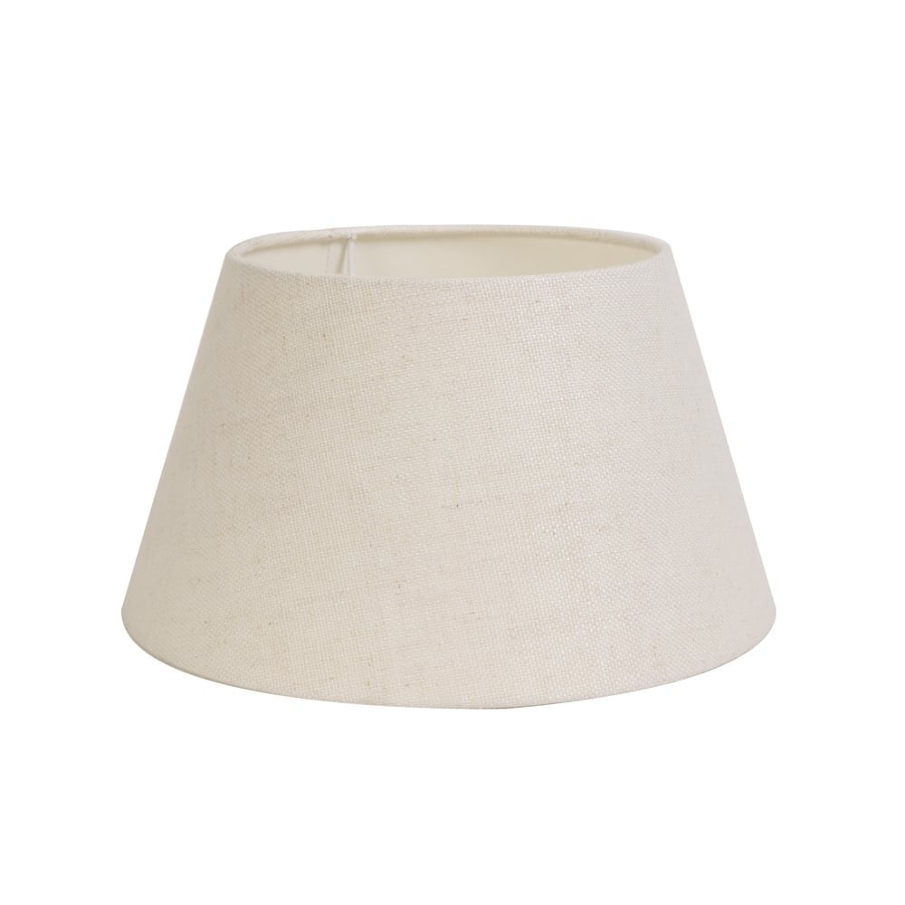 Livigno Egg White Drum Shade - 50x40cm Round Textile Lampshade