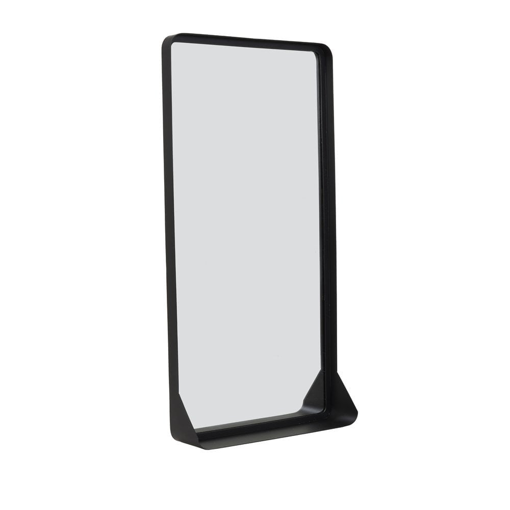 Elegant Rectangular Black Sipau Mirror - 40x10x80cm