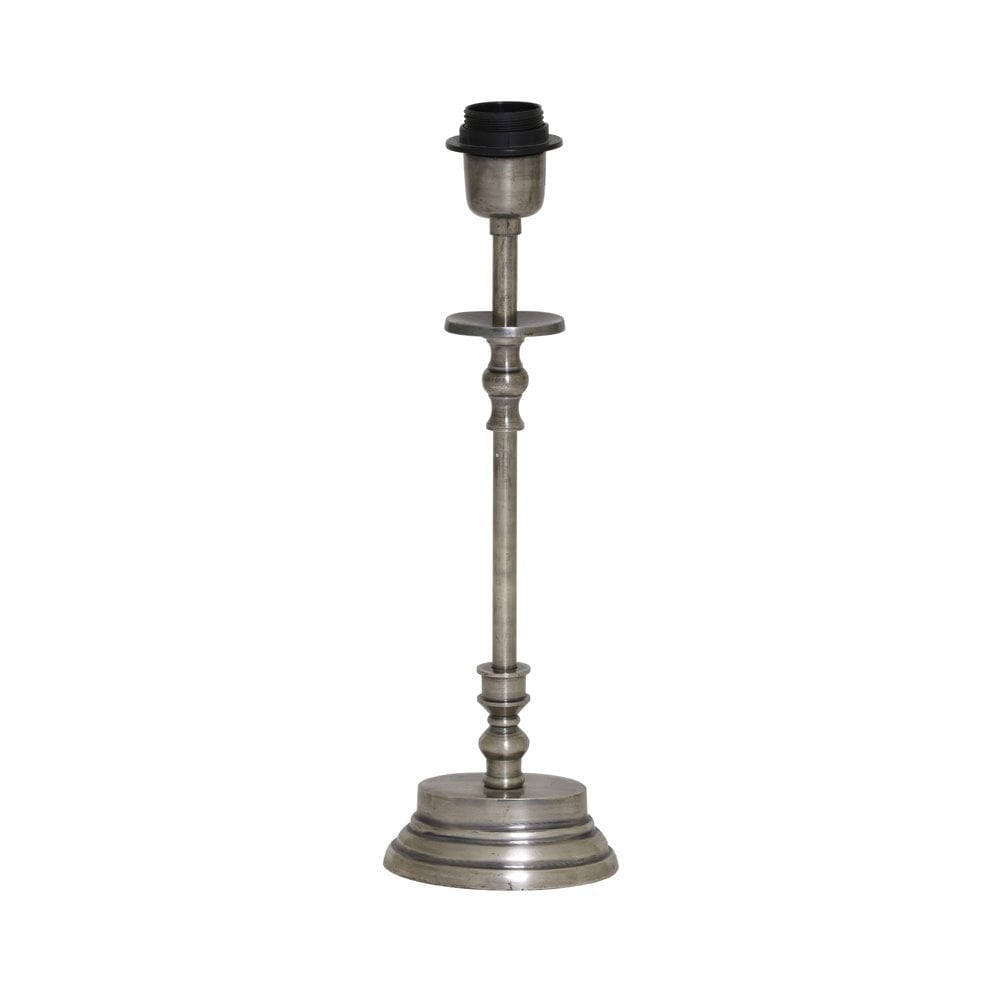 Vintage Silver Leon Lamp Base - 12x8x40 cm
