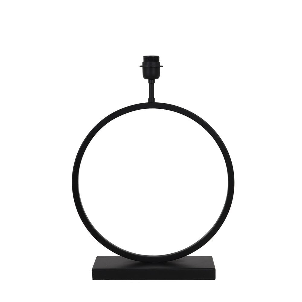 Elegant Liva Black Metal Lamp Base - 40x52 cm