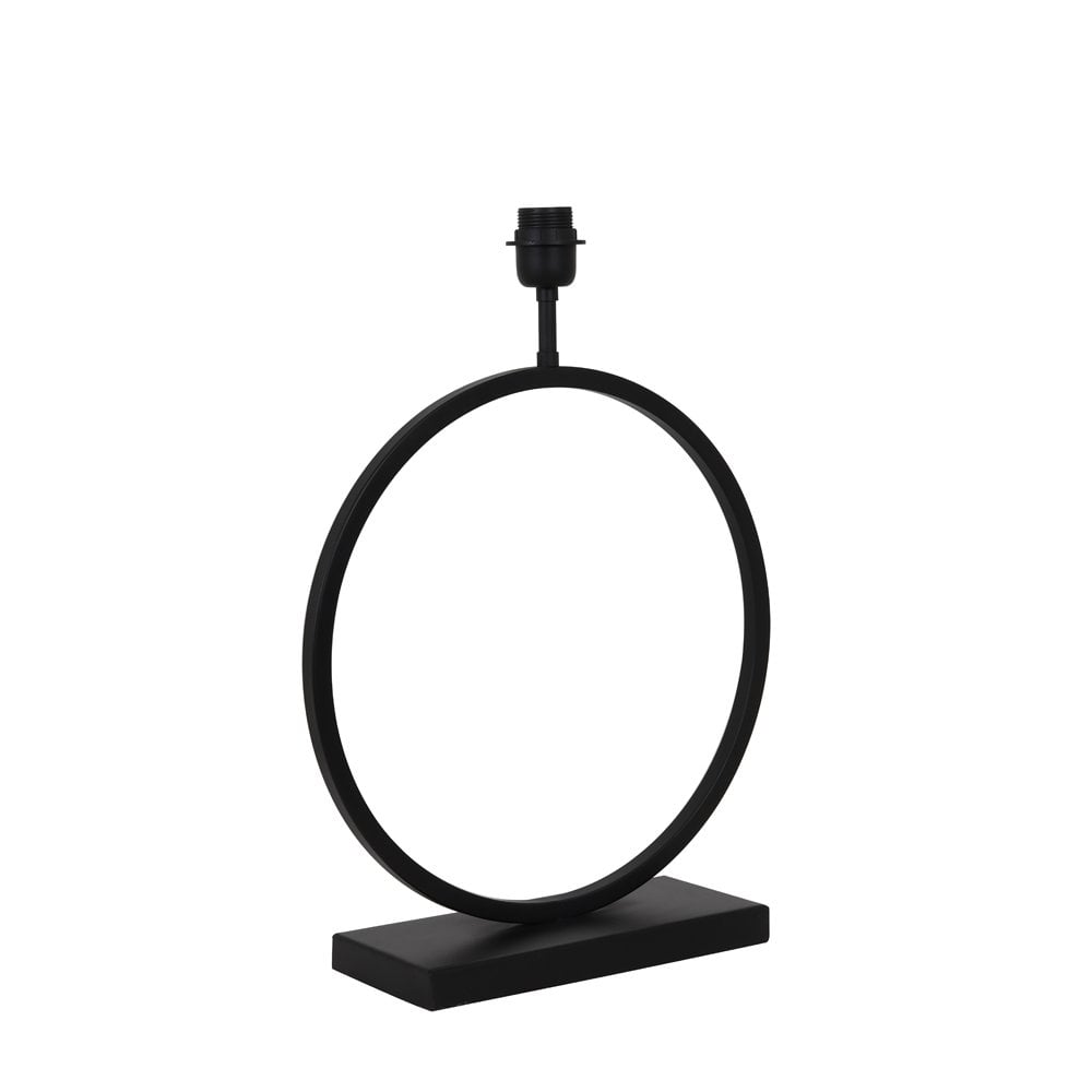 Elegant Liva Black Metal Lamp Base - 40x52 cm