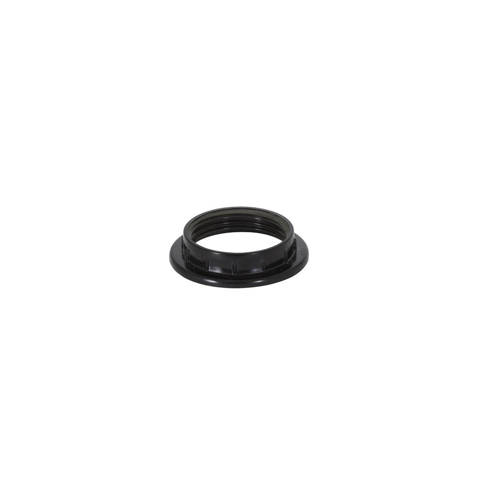 Black E27 Lampholder Ring Set - 24 Pack, Ø6x1.5 cm, Synthetic-Plastic