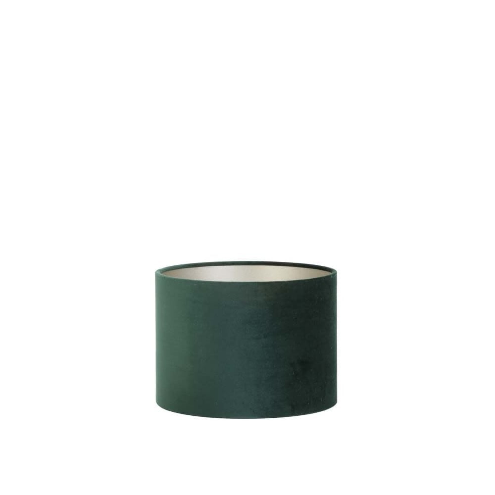 Dutch Green Velour Cylinder Lamp Shade 25x25x18cm