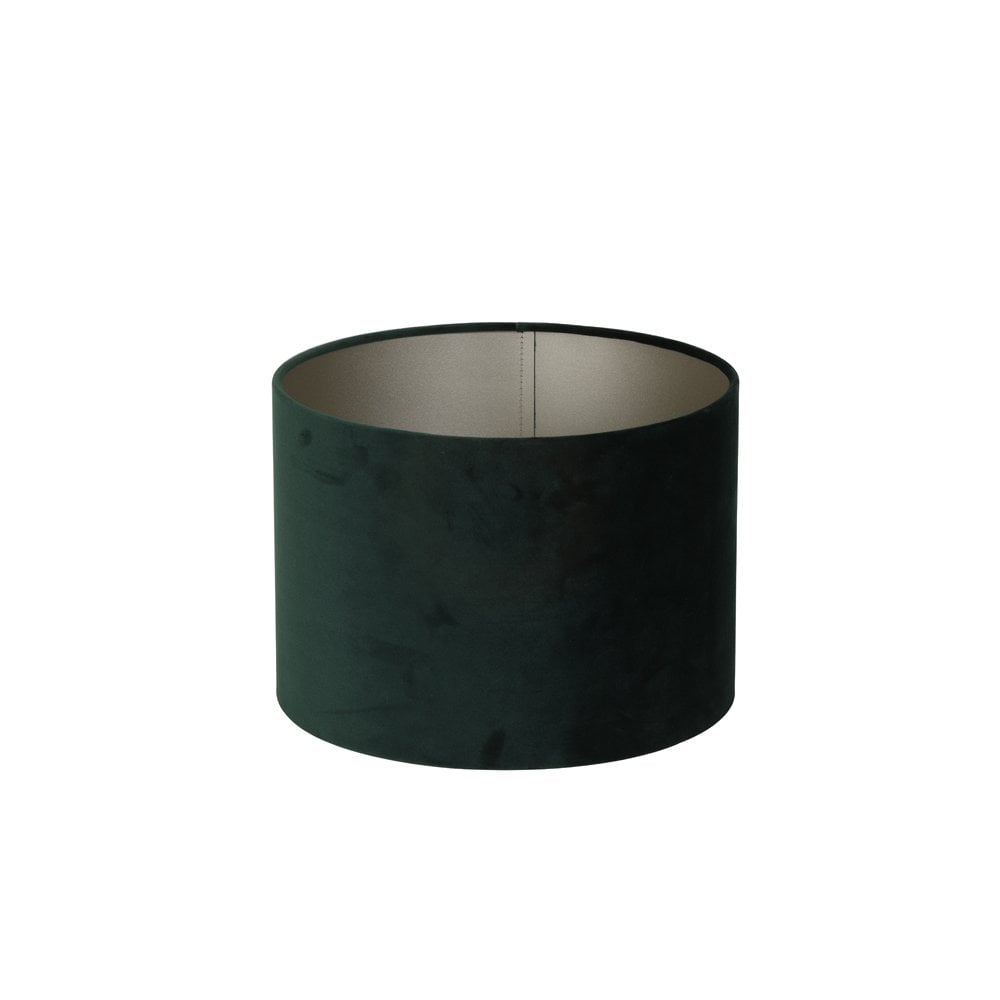 Dutch Green Velour Cylinder Lamp Shade 25x25x18cm
