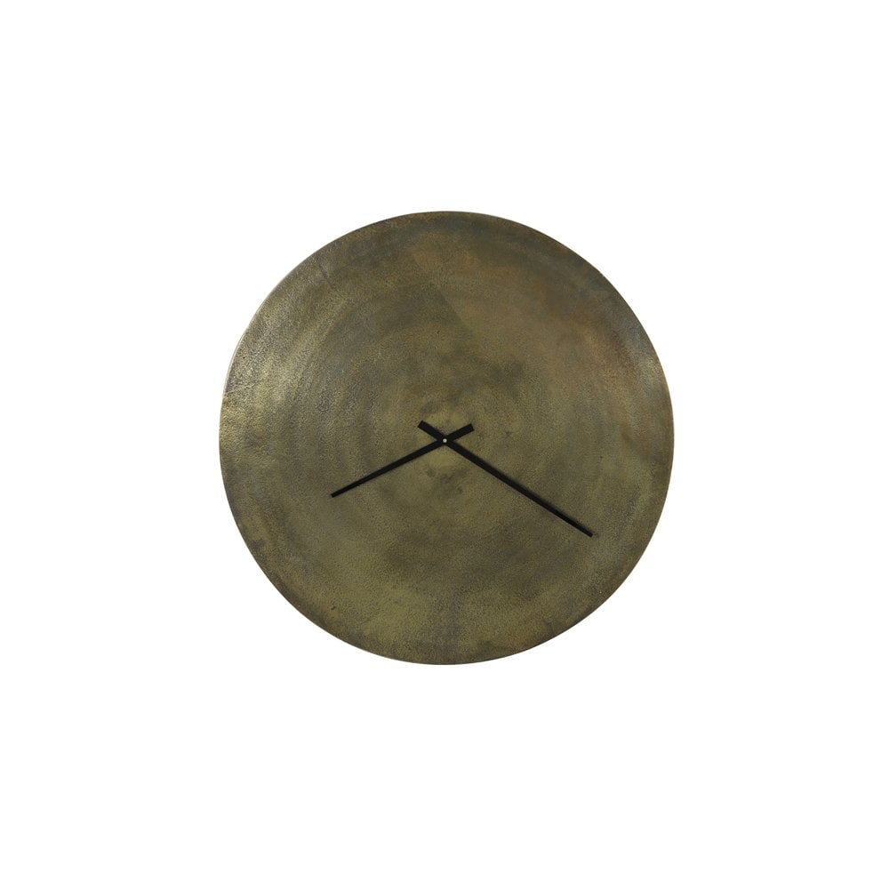 Antique Bronze Licola Wall Clock - 74cm Round Metal Design