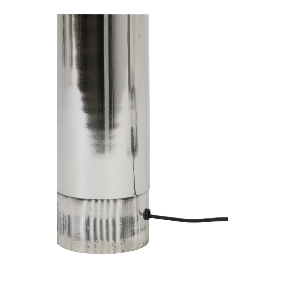 SAVI Nickel-Plated Round Metal Lamp Base Ø10x33 cm