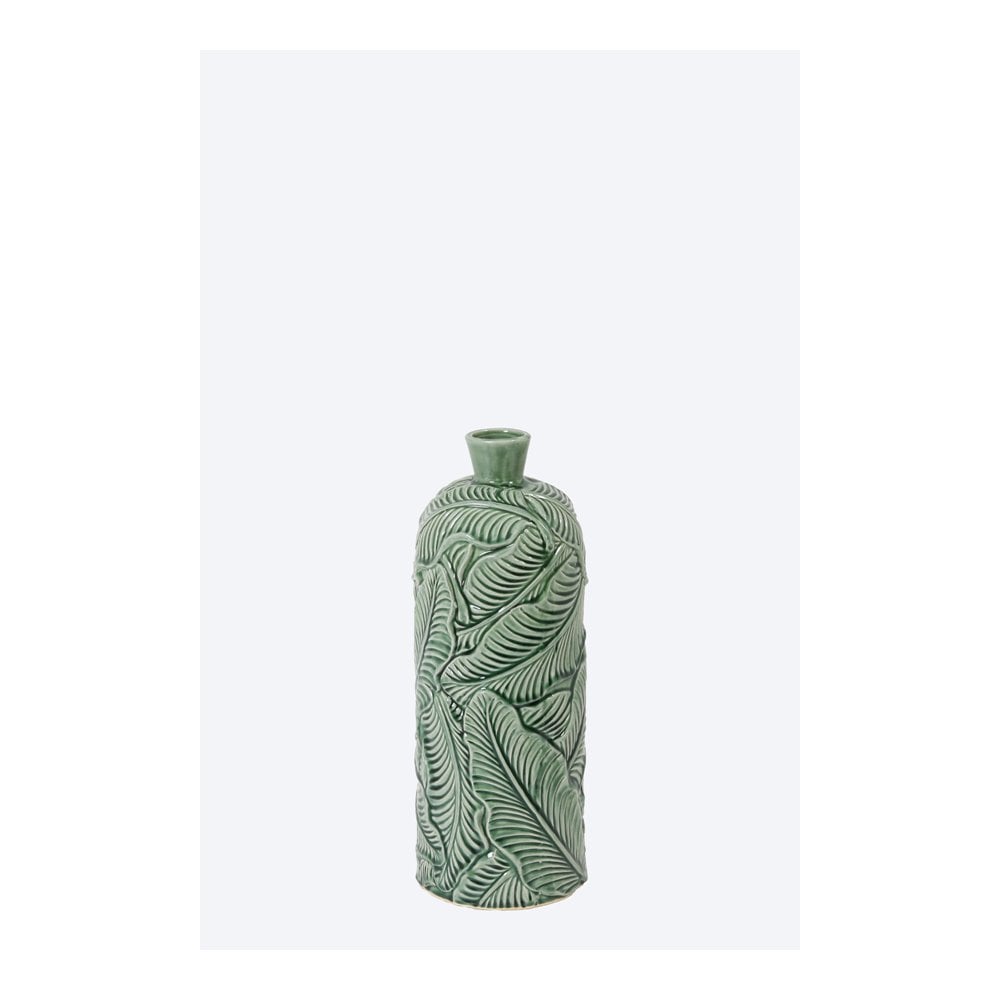 Elegant Seagreen Ceramic Vase - Lavero Collection 16.5x43cm