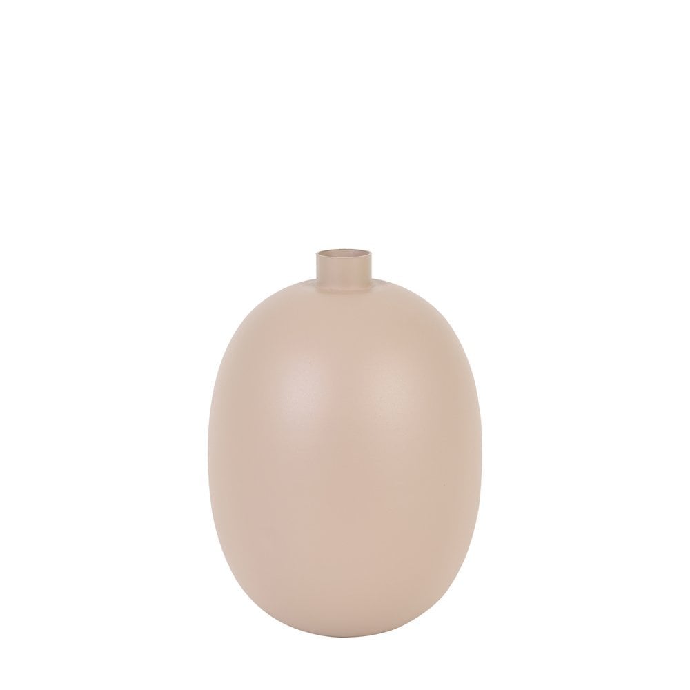 Elegant Blush Iron Vase 23x30cm - Binco Collection