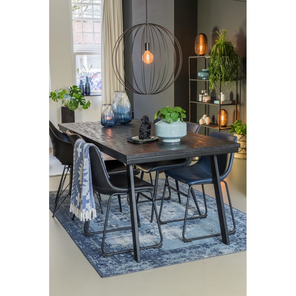 Black Matt Monkey Textile Ornament - 11cm