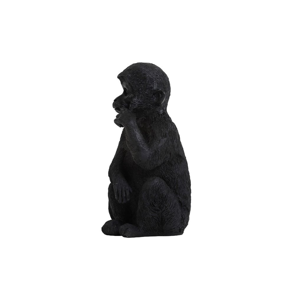 Stylish Black Monkey Decorative Ornament - 19.5cm