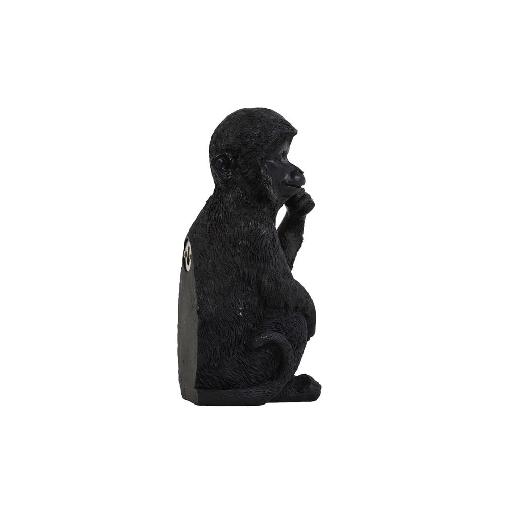 Stylish Black Monkey Decorative Ornament - 19.5cm