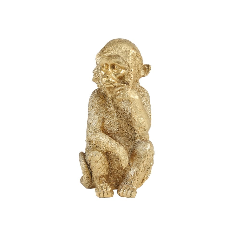 Golden Monkey Decorative Wall Ornament 19.5cm