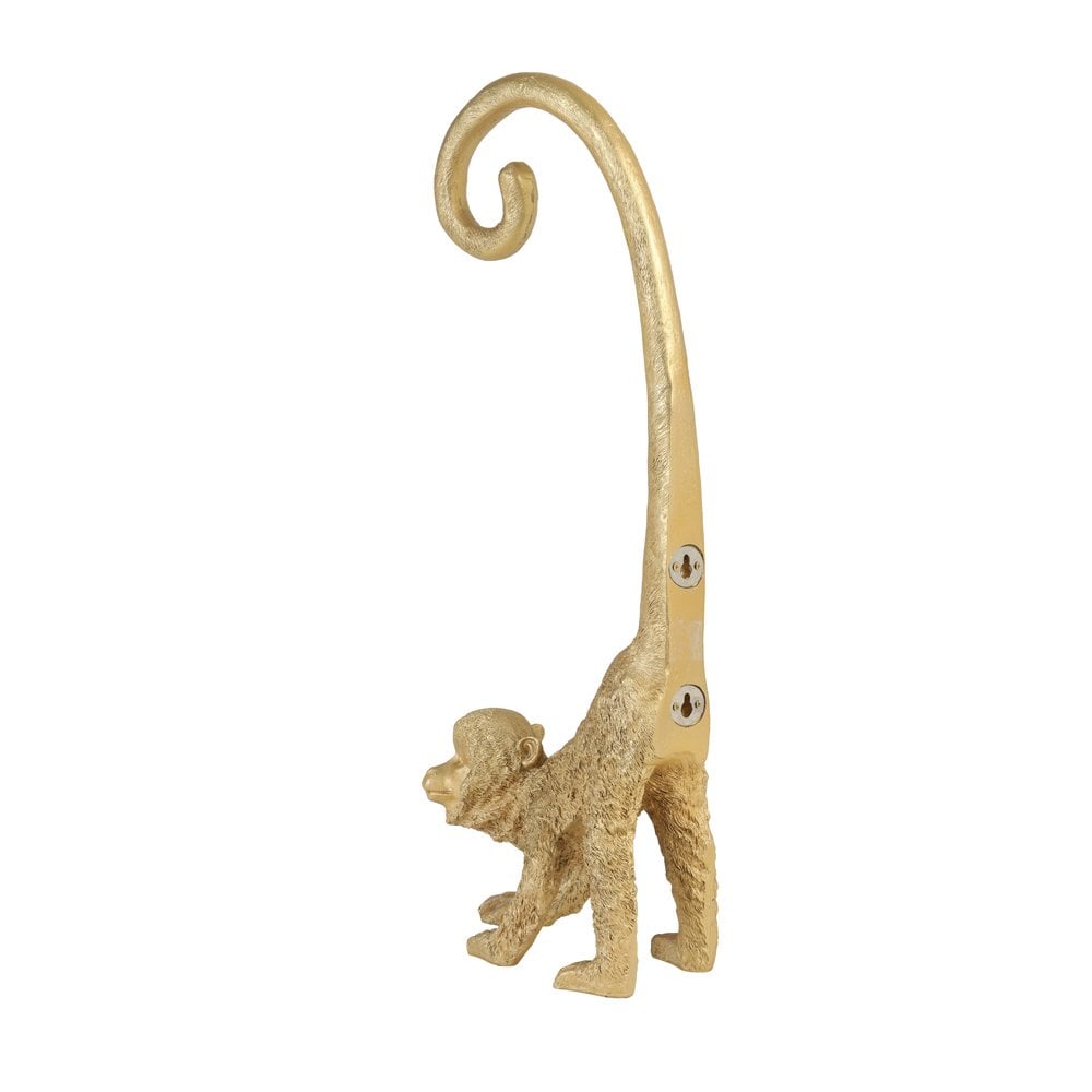 Golden Monkey Wall Ornament 14.5x16.5x45.5 cm