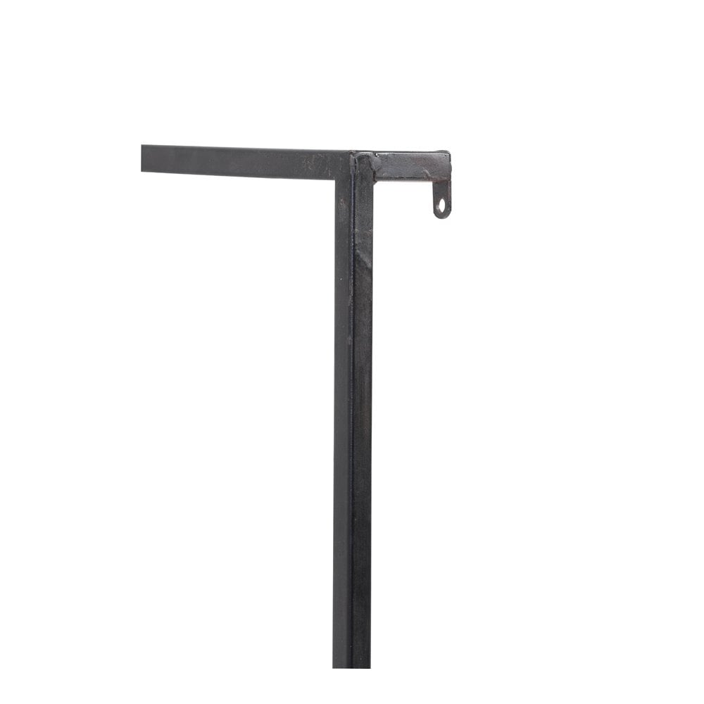 Maddison Black Rectangle Wooden Wall Shelf 30x15x50cm