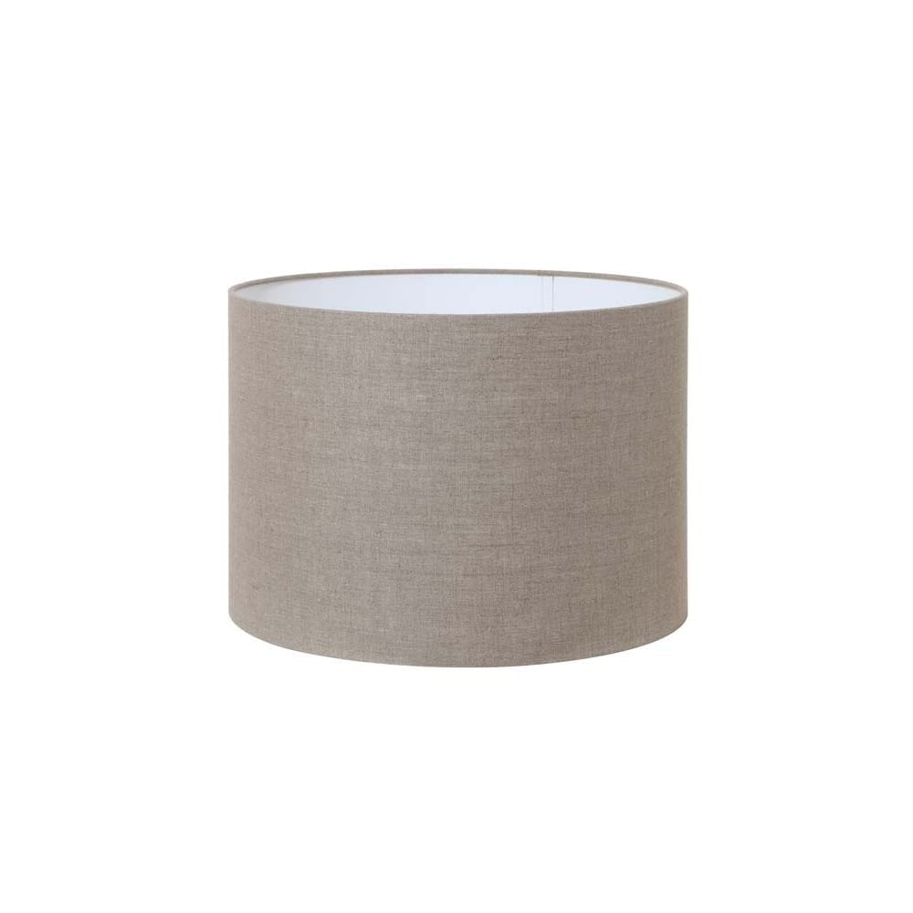 Elegant Dark Gray Linen Cylinder Lamp Shade - 25cm