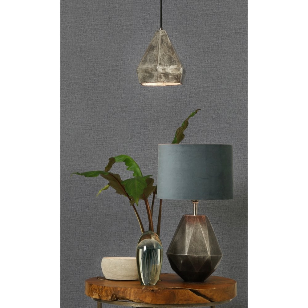 Velours Dusty Blue Cylinder Lamp Shade 30x21cm