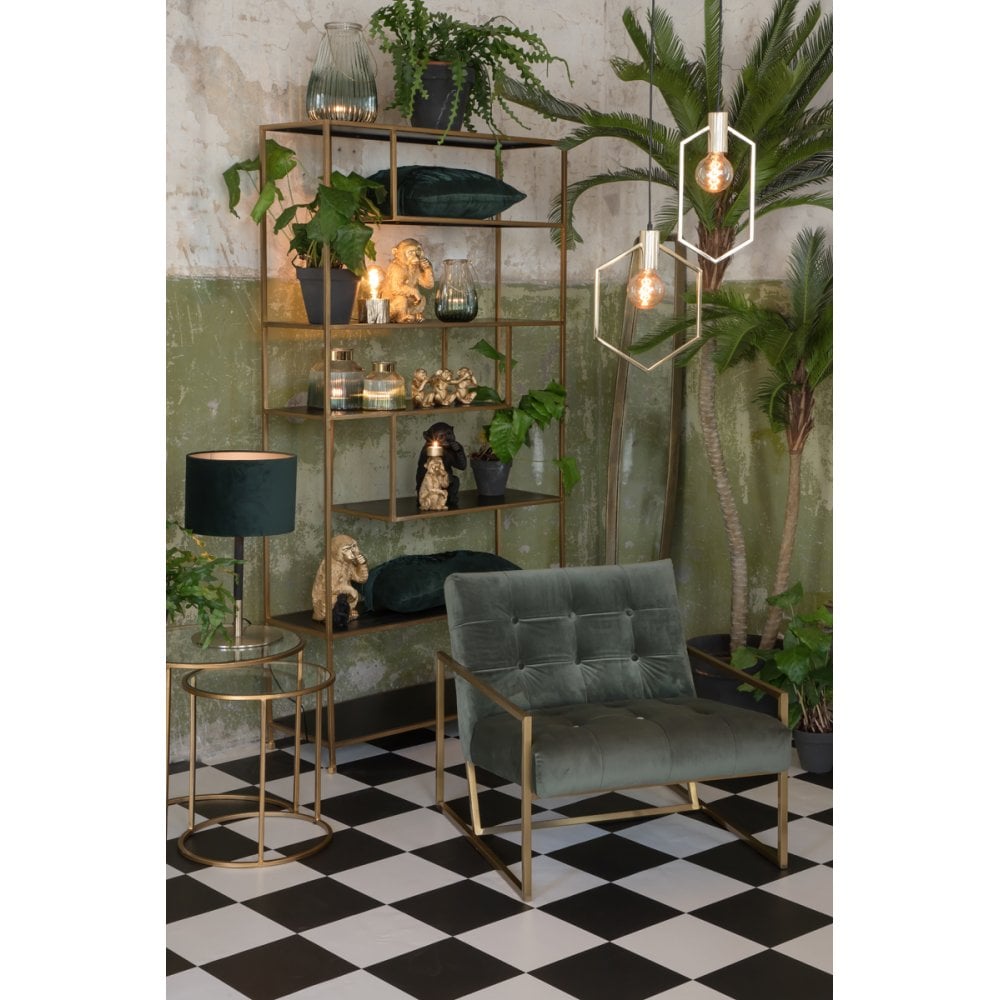 Velvet Emerald Cylinder Shade 30x30x21cm