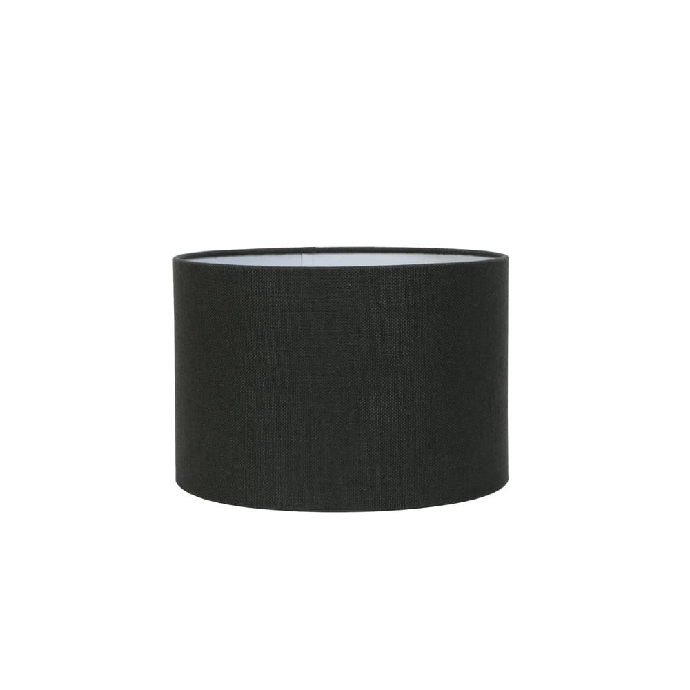 Anthracite Gray 30cm Cylinder Textile Lamp Shade - Livigno Collection