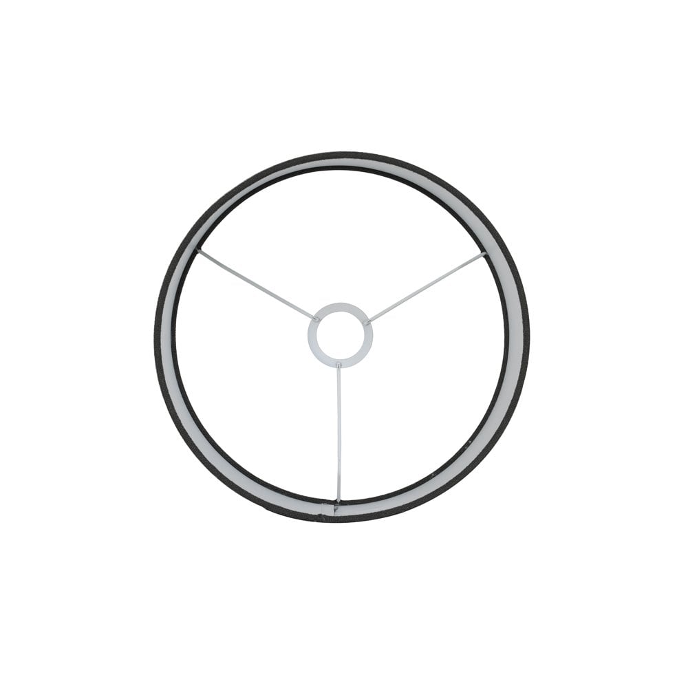 Anthracite Gray 30cm Cylinder Textile Lamp Shade - Livigno Collection