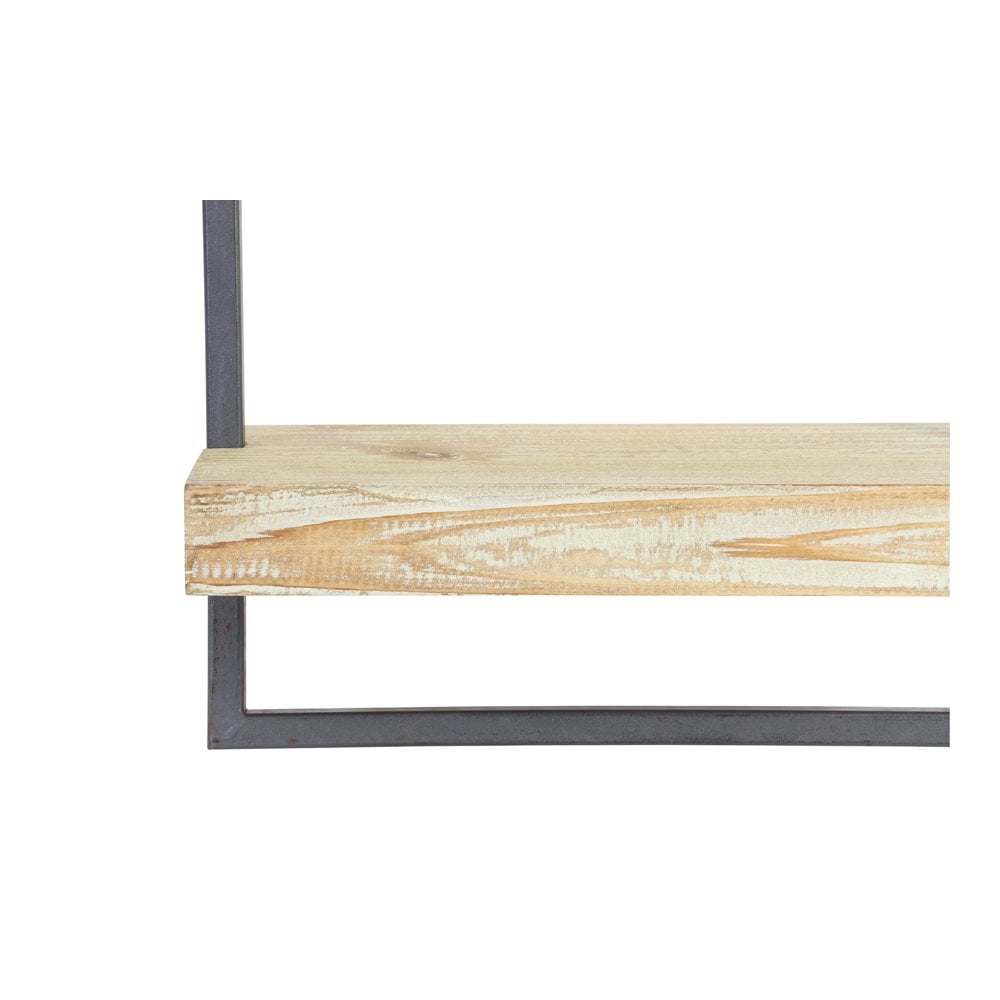 Maddison Natural Wood Wall Shelf - Rectangular 80x15x24cm