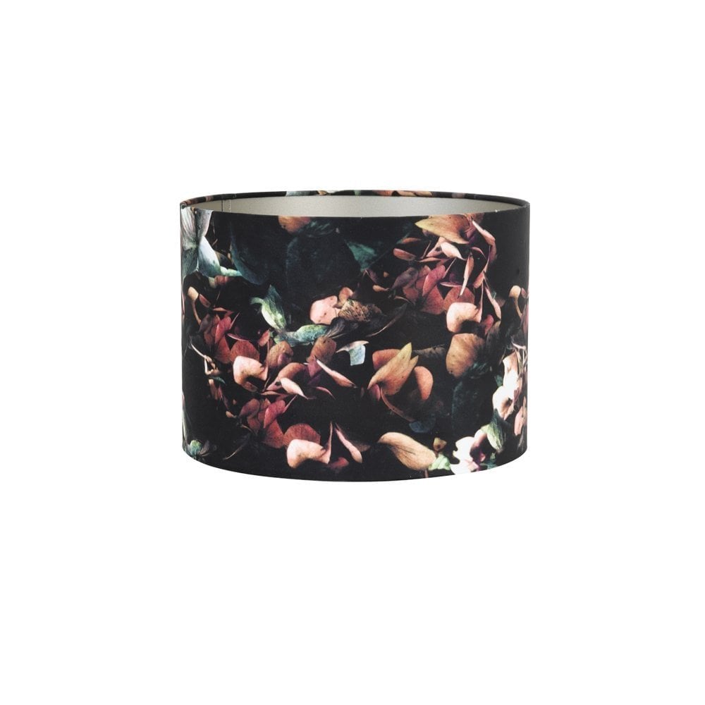 Black Velour Cylinder Lamp Shade 40x40x30cm