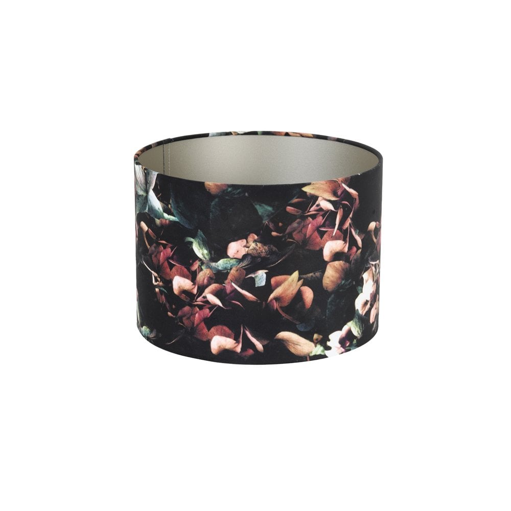 Black Velour Cylinder Lamp Shade 40x40x30cm